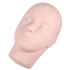 1PC Mannequin Head, Upgraded Make Up Eyelash Eye Lashes Extensions Practice Mannequin Head Doll Training Head Model for Making up, Making Wigs, Wigs,Glasses, with Table Clamp