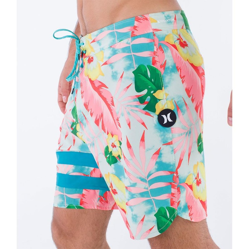 Hurley Men's Phantom Block Party 18' Swim Trunks, seahaze, 32