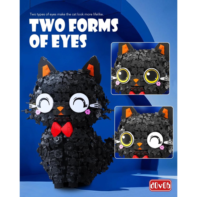 dOvOb Decor Blossom Cat Mini Blocks Building Set - 1651PCS