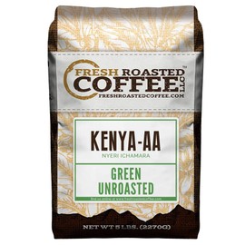 Fresh Roasted Coffee, Unroasted Kenya AA, Kosher, 5 Pound