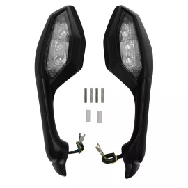 TCMT Rear View Mirror Amber Turn Signals Fit For Yamaha YZF R1 2015-2024 YZF R6 17-22