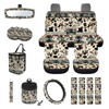 Finagallathe Aztec Cow Print Car Seat Cover Sets Full Set