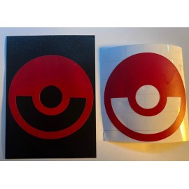 R&RG "Poke Ball" Vinyl Sticker Decal Approx 2.25 X 2.25 inches