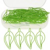 Operitacx Sturdy Metal Paper Clips 30pcs Leaf Shaped Paper Clips
