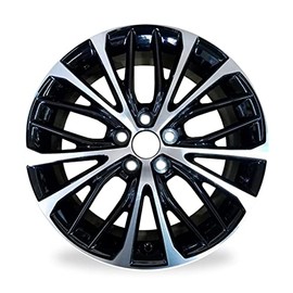 New Single 18" 18x8 Alloy Wheel For 2018-2021 Toyota Camry Machined Black OEM Quality Replacement Rim