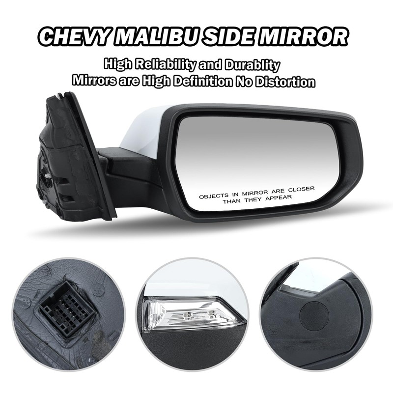 MOFOAP Passenger Side View Mirror Compatible with 2016 2017 2018