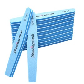 Nail Files and Buffers for Nail Art Care, Lima de uñas y Almohadilla Tampón de Cuidado de uñas, Double Sides Design 100/180 Grit, Diseño de Doble cara