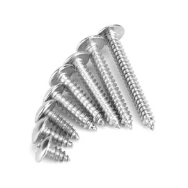 FTVOGUE 200pcs M4 Stainless Steel Self Tapping Screws, Stainless Steel Phillips Flat Head Self Tapping Screws for Sheet Metal Fixings 8/10/12/16/20/25/30/35mm