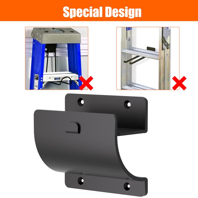 TRUSOON Ladder Hooks, 1 Pack Ladder Hangers for Garage Wall