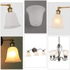 Eumyviv 3 Pack Bell Shaped Frosted Glass Lamp Shade Replacement