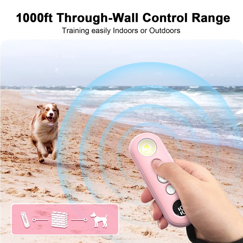 Bousnic Dog Training Collar with Remote - 1000ft Dog Shock