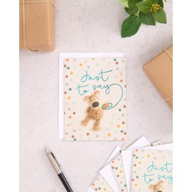 Boofle Just To Say Card Multipack Of 10 For Him/Her - Cute Designs