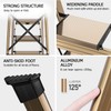 GameGem Lightweight Aluminum 4 Step Ladder Folding Step Stool Stepladders
