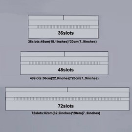 Misgirlot Pencil Roll Wrap,Drawing Coloring Canvas Pencil Roll 36/48/72 Slots Artist Pencil Wrap (Pencils are NOT Included) Pencils Pouch Case Canvas Stationery(Black Leaves,72 Slots)