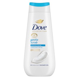 Dove Jabón Líquido Corporal Exfoliación Suave, para una piel hidratada, sedosa y radiante, con minerales exfoliantes y humectantes naturales 225 ml