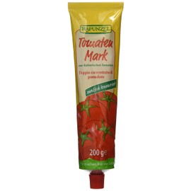 Rapunzel Tomato Paste 22% Tr.M. in Tube, Pack of 4 (4 x 200 g) - Organic