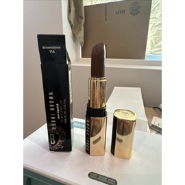 Bobbi Brown Luxe Lipstick 114 Brownstone (Cocoa) Long Lasting Limited Edition
