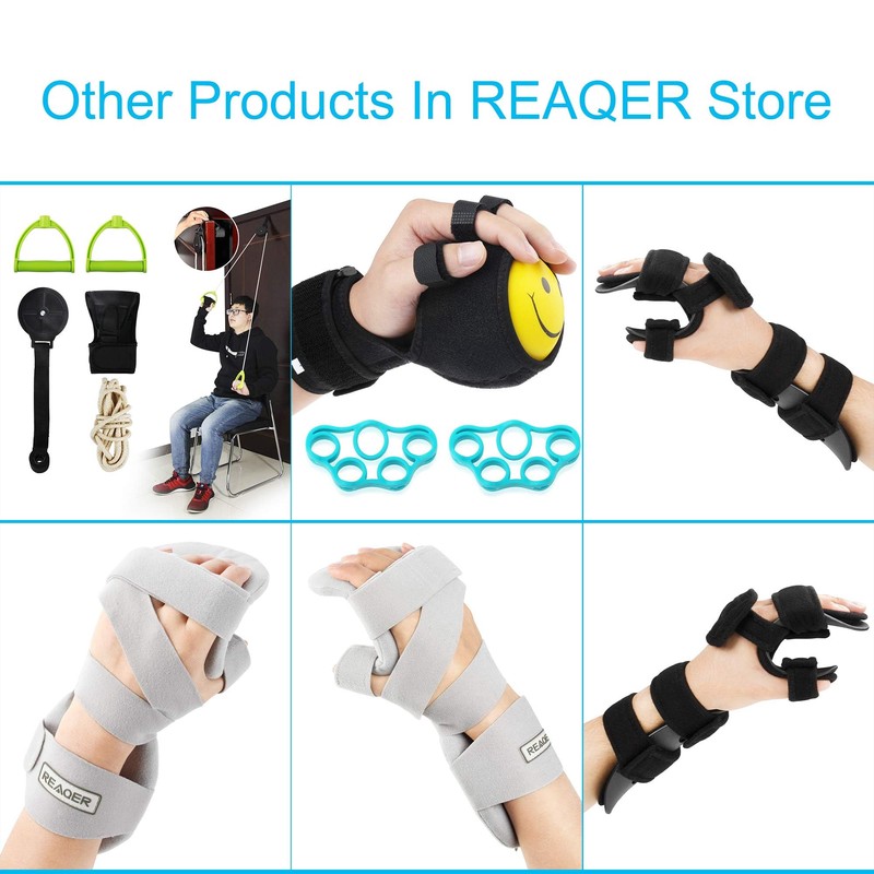REAQER Resting Hand Splints for Straightening Fingers,Carpal Tunnel Wrist Brace