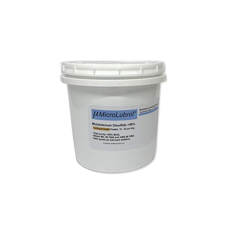 1 Kg MicroLubrol Molybdenum Disulfide >98% Technical Grade Powder, avgerage