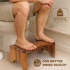 NABYTOK Acacia Toilet Stool Foldable, Stool for Adults, Kids, Seniors,
