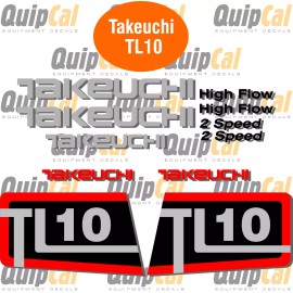 Takeuchi Decals for Takeuchi TL8 or TL10 - Your Choice . Decals for compact track loaders