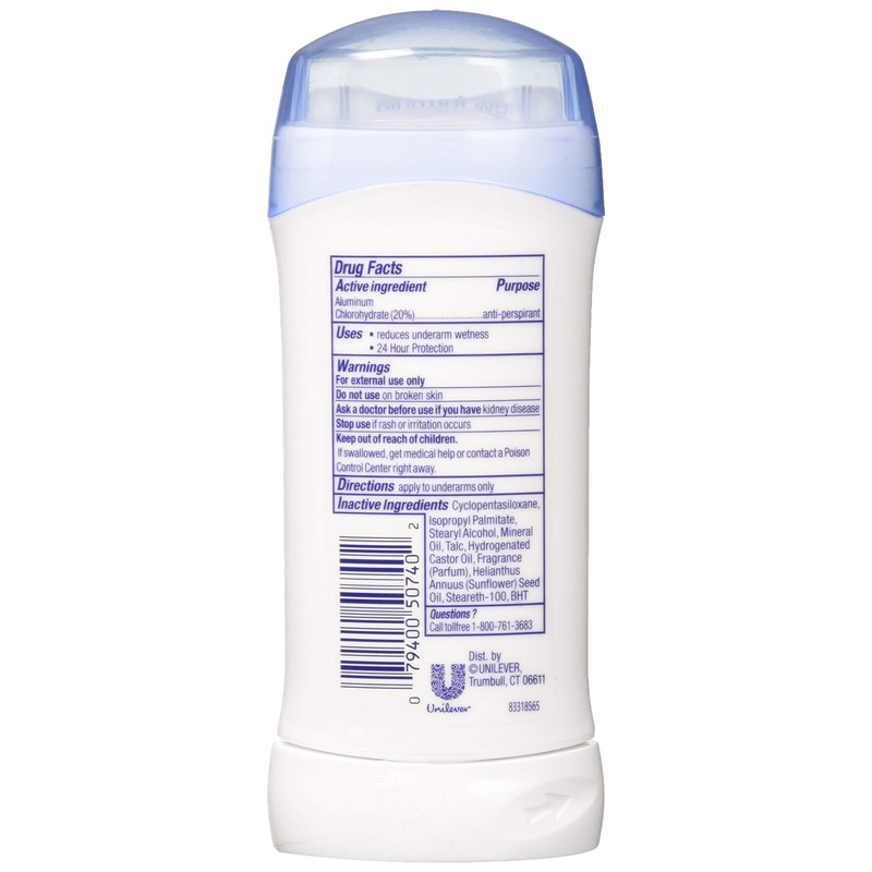 ZDove Anti-Perspirant Deodorant - Sensitive Skin, 2.60 Oz (Pack of