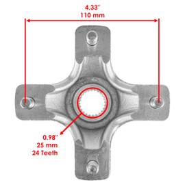 Caltric 2 Rear Left And Right Wheel Hubs Compatible with Honda Trx400Ex Sportrax 400 2X4 1999-2008