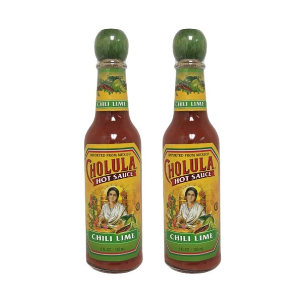 Cholula Hot Sauce, Chili Lime Gluten Free Mexican Spice Blend - 5 oz, 2 Pack Bottles