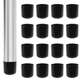 UFURMATE Round Rubber End Caps 1 Inch Flexible Metal Pipe Cover Black Rubber Hole Plugs for Pipes Protective End Caps for Furniture Legs Tubes Rods Pipes Tubes Tubes 16 Pieces