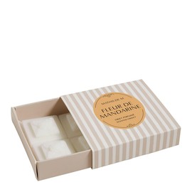 MATHILDE M. Azulejo Duftwachs-Deko, 4 Stück, Mandarinenblüte