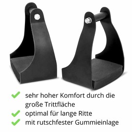 AMKA Hiking Stirrups Aluminium Extra Light Hiker Hiking Riding Stirrups 015/054