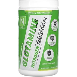 NUTRAKEY GLUTAMINE GLUTAMINA 9000 MG POR PORCIÓN 500 GRS 55 SERVS