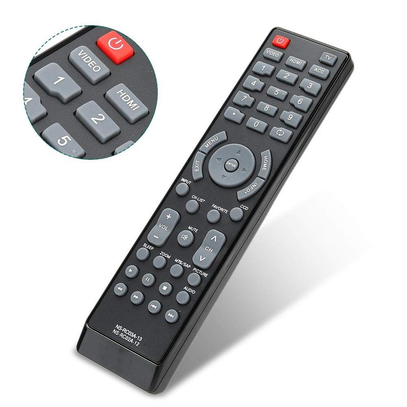Replacement Remote Control for Insignia TV NS-RC03A-13 NS-32L120A13 NS-40L240A13