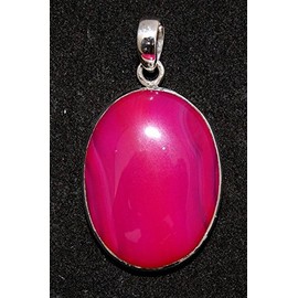 Sterling Silver Pink Agate Pendant Jewellery No.3027