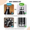 Mollcity 9 oz Water Bottle for Kids-Stainless Steel Vacuum Insulated