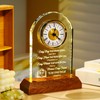 Arikyrist Glass Clock Christian Gifts for Women Men Spiritual Gift