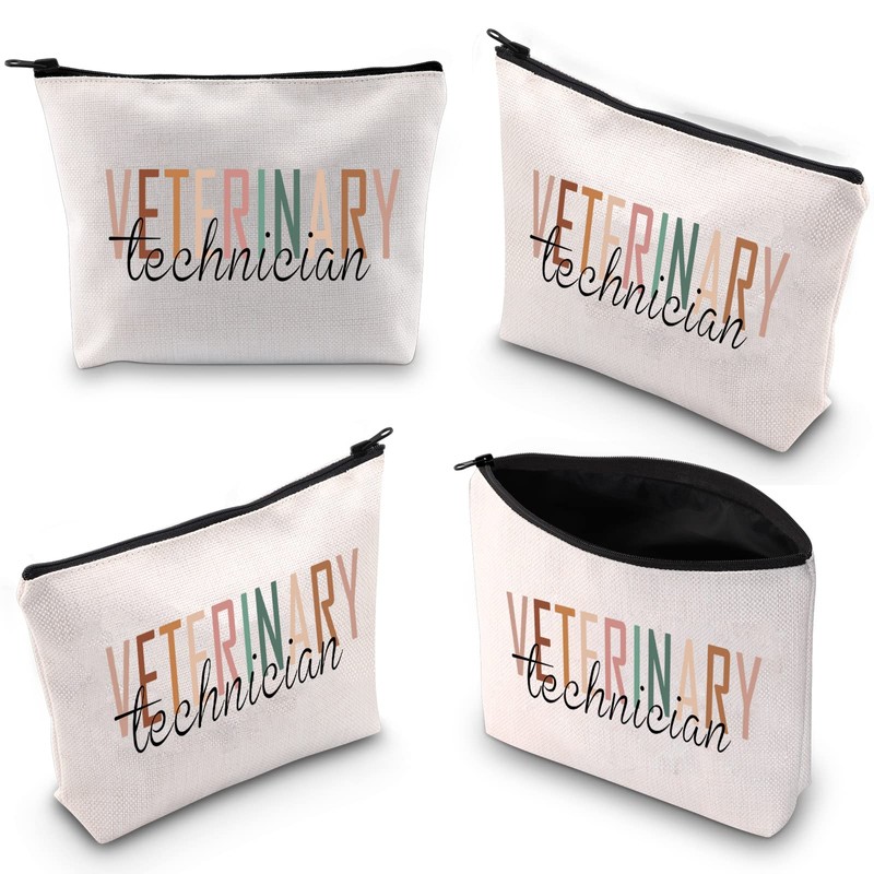 XYANFA Veterinary Technician Makeup Bag Vet Tech Student Graduation Gifts