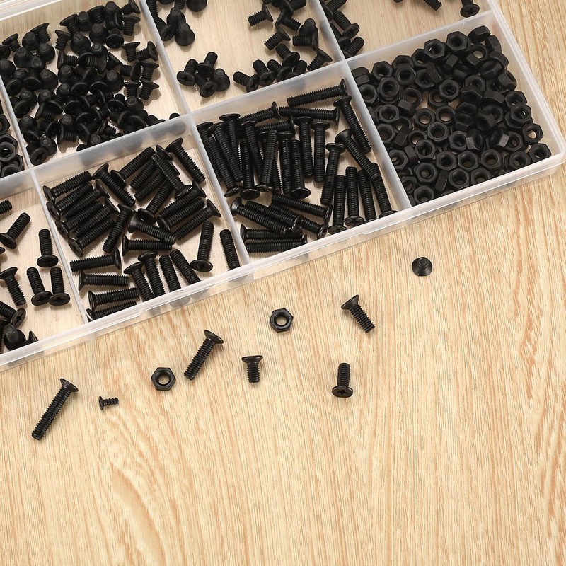 M4 Laptop Computer Screws, 440 Pcs Countersunk Head Flat Head