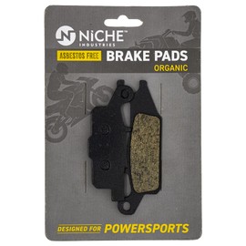 NICHE Brake Pad Kit for Yamaha Grizzly 700 550 3B4-W0045-00 3B4-W0045-10 Front Rear Organic