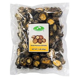 Mushroom House Dried Mushrooms, Shiitake, 4-6 Cm, 1 Pound