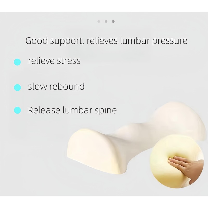 Uwenkjie Lumbar support pillow,back pillow for bed， relieves lower back