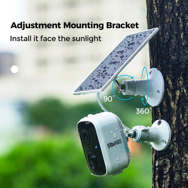 Vicohome 5V Solar Panels for Security Cameras, 23% Energy Conversion
