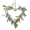 Hanging Mistletoe Heart Christmas Decoration