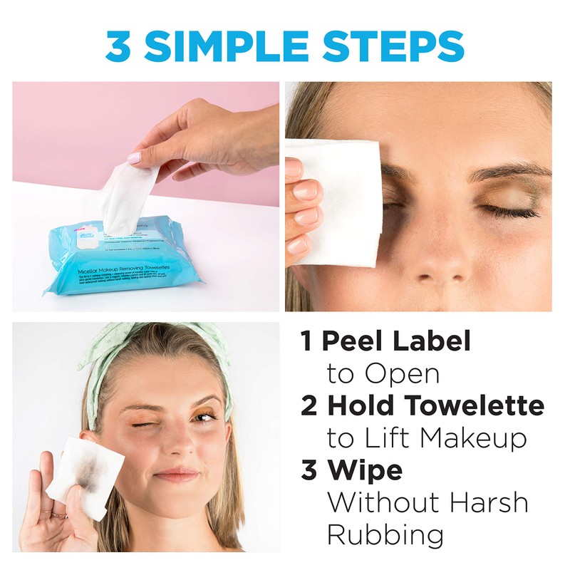 Garnier Micellar Facial Cleanser & Makeup Remover Wipes for Waterproof