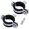SKIR'CO Pipe Clamps with Rubber Coating for 26-30 mm Pipes,