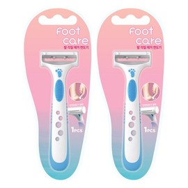 Dorco Foot Care Foot Exfoliating Razor 1p x 2 / 풋케어 발 각질제거 면도기 1p X 2개