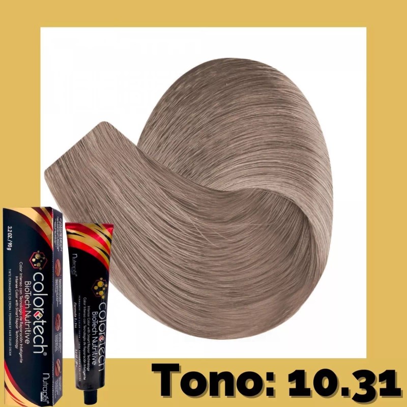 Nutrapel Color Tech Tinte Tono 10.31 Rubio Extra Claro Dorado