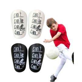 TPZORJX 2 Pairs Football Shin Pads, Children's Football Shin Pads for Children and Men, Mini Leg Protection for Men, Women, Boys, Girls, Graffitiable, DIY