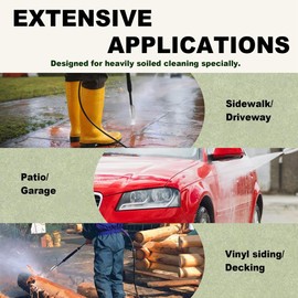 Gokoti Pressure Washer Tips Turbo Nozzle Pressure Washer Turbo Nozzle 1/4 Quick Connector Stainless Steel 4.0 Opening