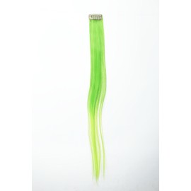 WIG ME UP - YZF-P1S18P-TF2605TTF2106 1 Clip-In Hair Extensions Straight 45 cm Ombre Two-Tone Green Light Green Neon Green Mix